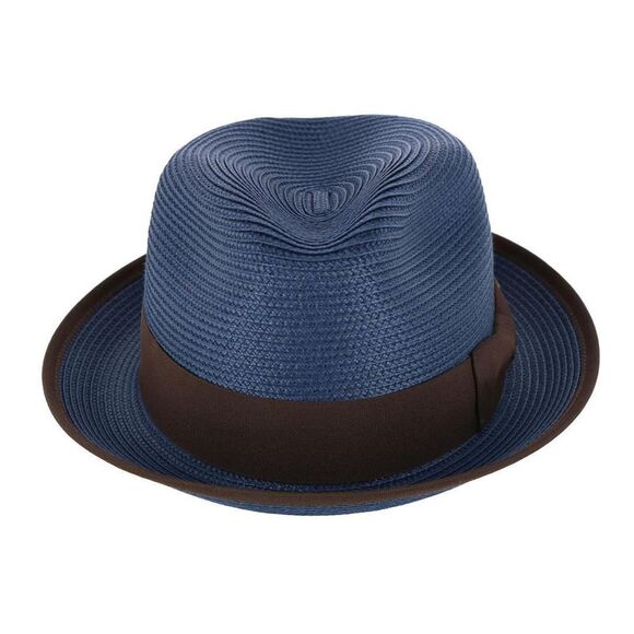 Epoch Hats Company Men's Fedora with Contrast Band and Trim - Picture 3 of 5